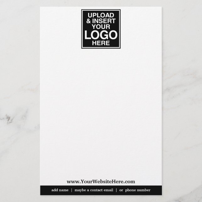 Grundläggande Office- eller Business-Logotyp Brevpapper (Framsida)