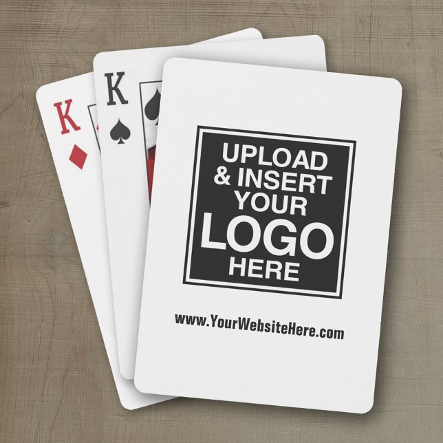 Grundläggande Office- eller Business-Logotyp Casinokort (Add your logo to these personalized playing cards - your logo here)