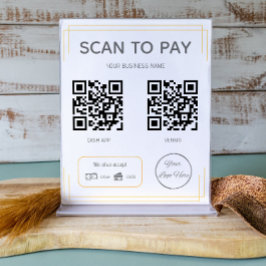 Grundläggande orange 2 QR-kodsökning för enkel aff Poster