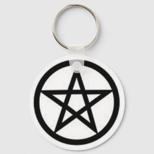 Grundläggande Pentagram Nyckelring