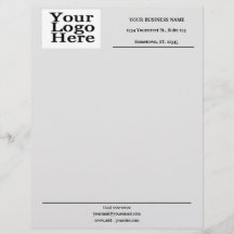 Grundläggande Professionell Sleek Grått Letterhead