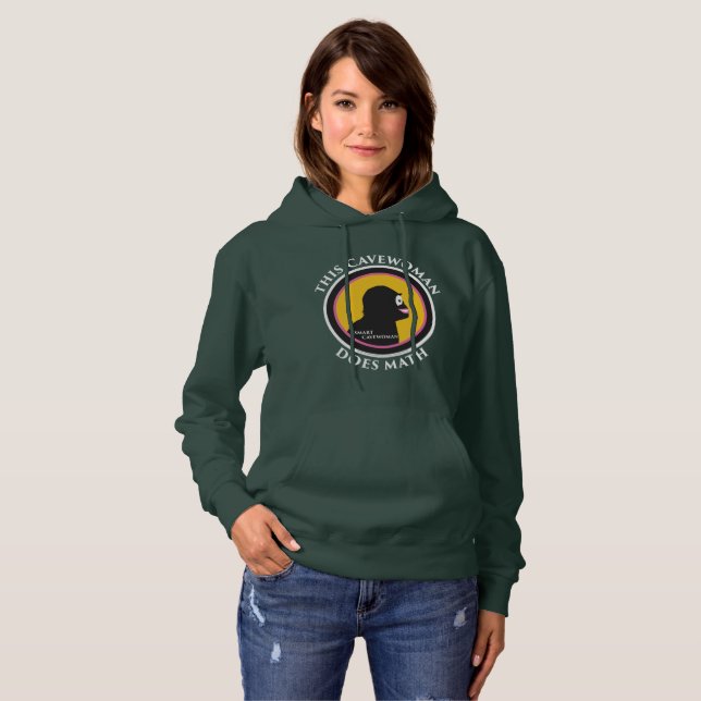 Grundläggande PulloverHoodie: Smart Cavewoman för T Shirt (Hel framsida)