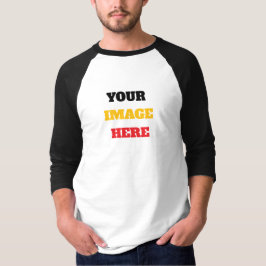 Grundläggande Raglan Anpassa Din Bild Här T-Shirts