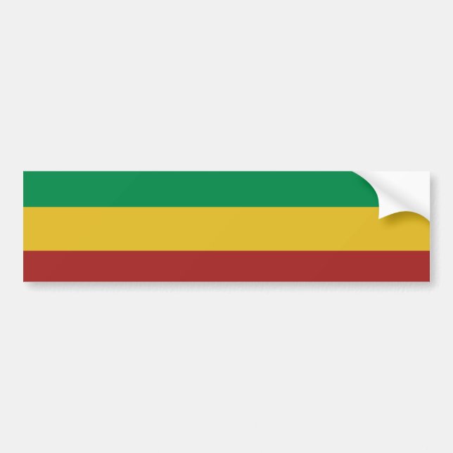 Grundläggande Rasta randar Bildekal (Framsidan)