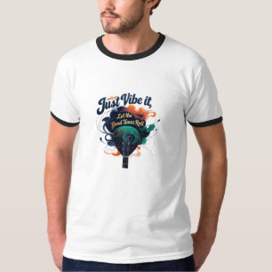 Grundläggande Ringermönstrad T-shirt för män med g