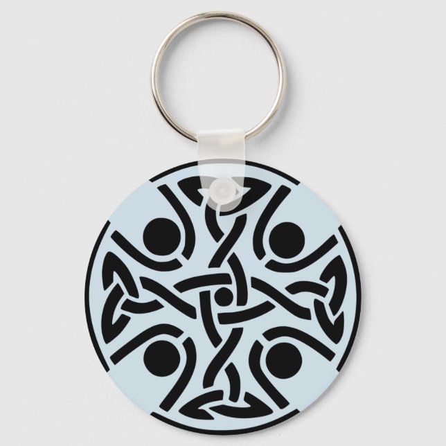 Grundläggande runda KeyChain för Celtic Nyckelring (Framsida)