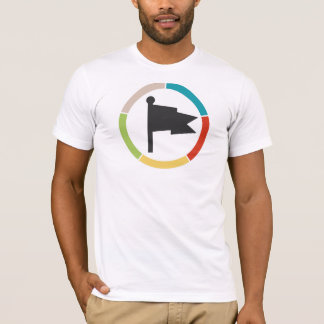 Grundläggande skjorta för flaggalogotypfärg tee shirt