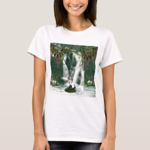 Grundläggande skräddarsy T-tröjamall för damer T-shirt