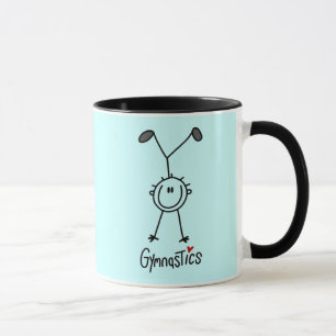 Grundläggande stick figurgymnastikTshirts och Mugg