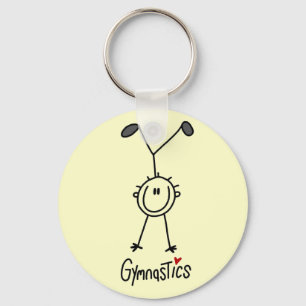 Grundläggande stick figurgymnastikTshirts och Nyckelring
