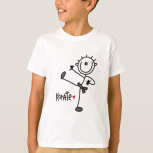 Grundläggande stick figurKarateT-tröja och gåvo T Shirt