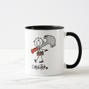 Grundläggande stick figursnickareTshirts och gåv Mugg