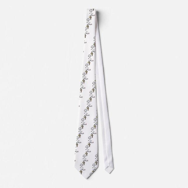 Grundläggande stick figurtennisTshirts och gåvor Slips (Framsida)