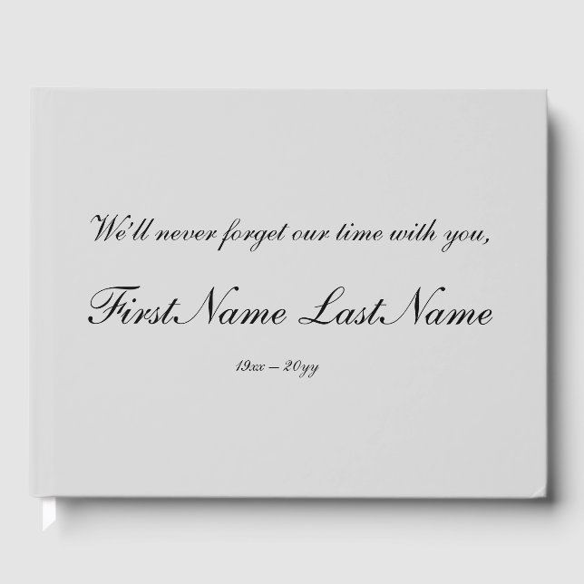 Grundläggande, subducerad minnesgäst Bok (Framsida)