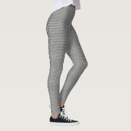 Grundläggande svart Gingham Leggings