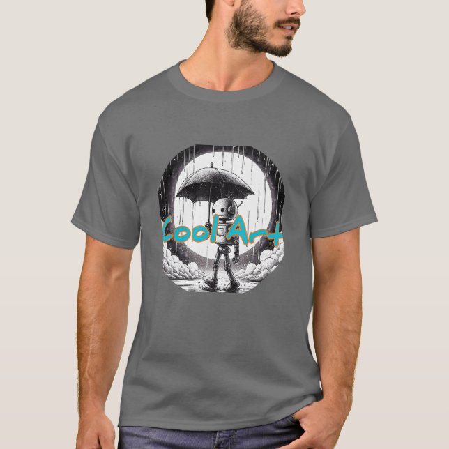 Grundläggande svart t-shirt (Framsida)
