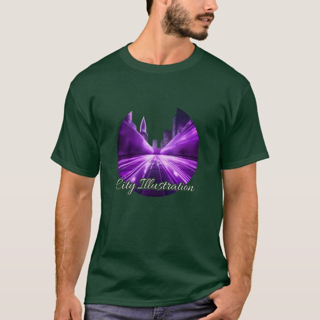 Grundläggande svart t-shirt (Framsida)