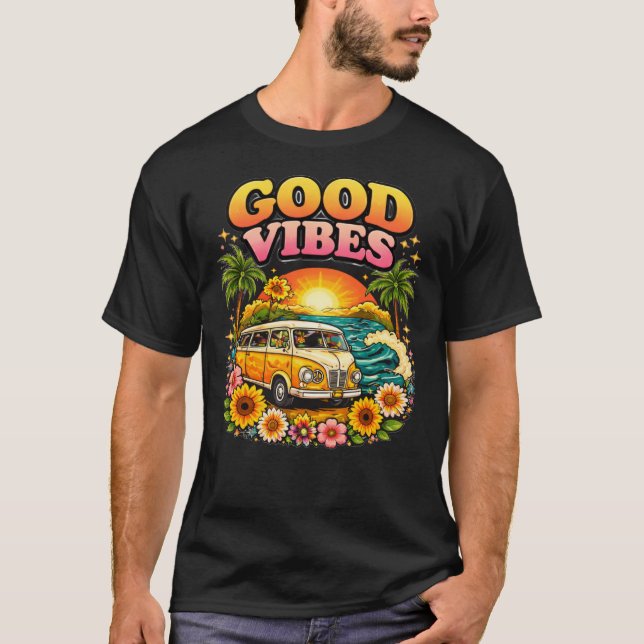Grundläggande svart t-shirt (Framsida)