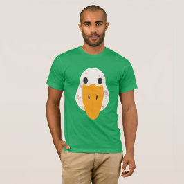 Grundläggande T-shirt med gås med finnar