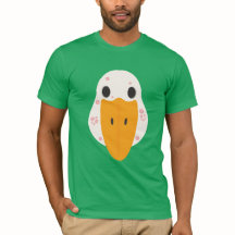Grundläggande T-shirt med gås med finnar