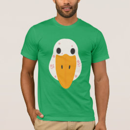 Grundläggande T-shirt med gås med finnar