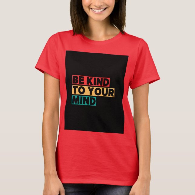 Grundläggande t-shirt med vacker tryck (Framsida)