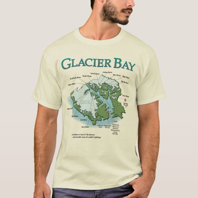 Grundläggande T-tröja för glaciärfjärd 3 Tee Shirt (Framsida)