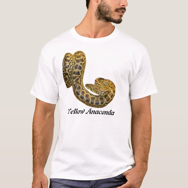 Grundläggande T-tröja för gul Anaconda T-shirt (Framsida)