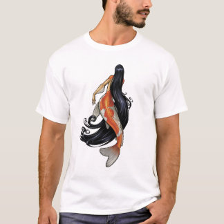 Grundläggande T-tröja för Koi sjöjungfru Tee Shirt