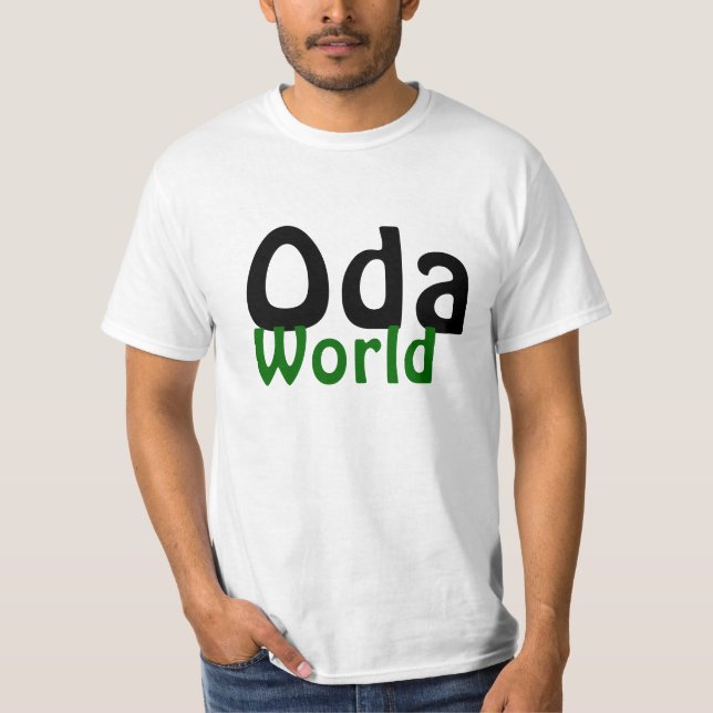 Grundläggande T-tröja för Oda-värld Tee (Framsida)