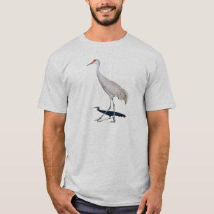 Grundläggande T-tröja för Sandhill kran T-shirt