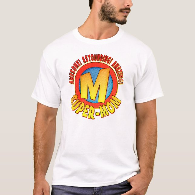 Grundläggande T-tröja för toppen mammamors dag T-shirt (Framsida)
