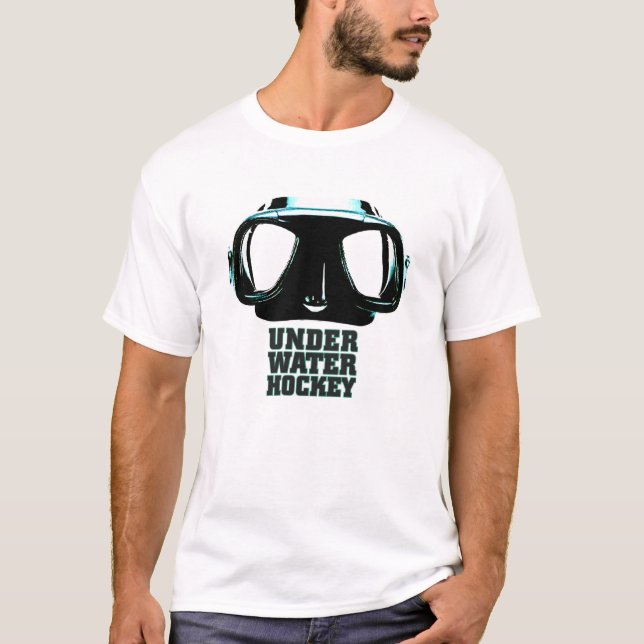 Grundläggande T-tröja för undervattens- hockey Tee (Framsida)