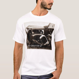 Grundläggande T-tröja med klassikerbilkrasch och Tee Shirt
