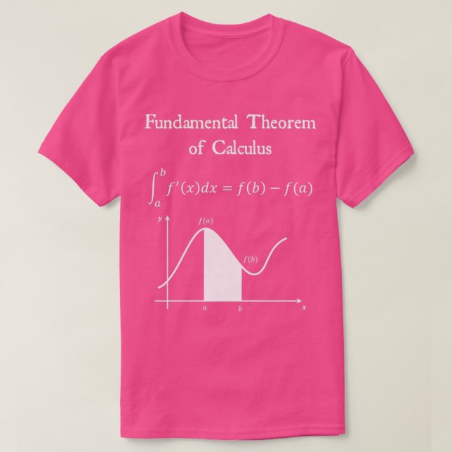 Grundläggande teorem för Calculus Math Teacher Ner T Shirt (Design framsida)