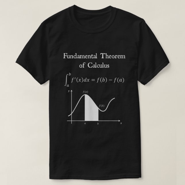 Grundläggande teorem för Calculus Math Teacher Ner T Shirt (Design framsida)
