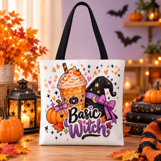 Grundläggande Trollkarl Söt Halloween-handelsväska Tygkasse