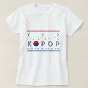Grundläggande tshirt för K-Pop älskareKpop Tee