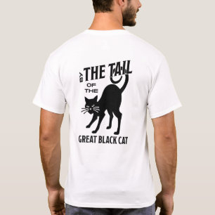 Grundläggande TSrt "Svan vid Underbara svarta katt T Shirt