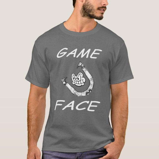 Grundläggande utslagsplats för hästskolekansikte tee shirt (Framsida)