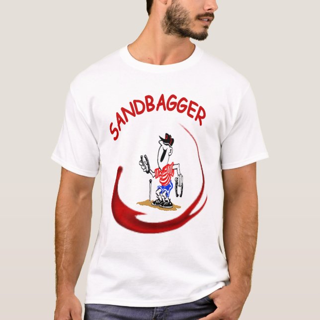 Grundläggande utslagsplats för hästskoSandBagger T Shirt (Framsida)