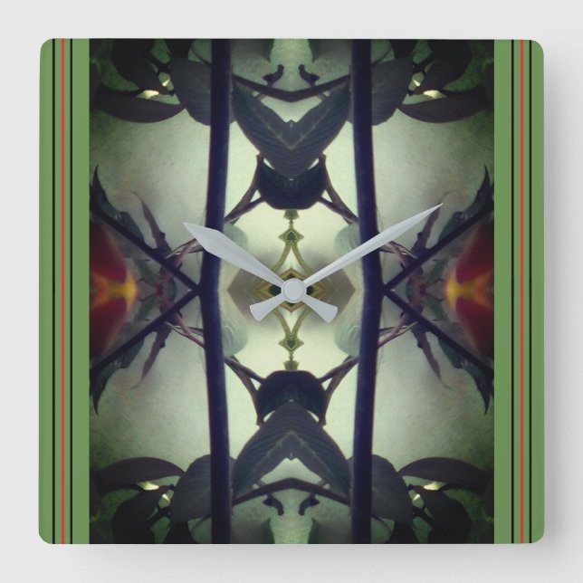 Grundläggande vägglås fyrkantig klocka (Framsida)