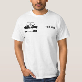 Grundläggande vit för FBAP (den svart logotypen) T-shirt