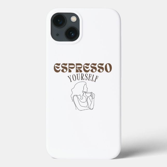 Grundläggande vit iPhone 13-fodral (Baksida)