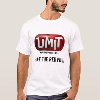 Grundläggande vitt-skjorta med den Umit logotypen T Shirt