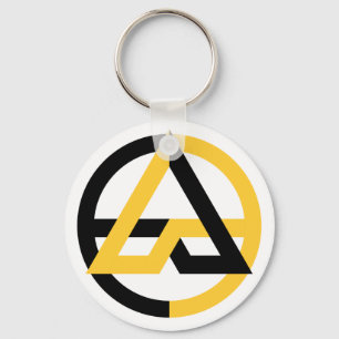Grundläggande Voluntaryist knäppas Keychain Nyckelring