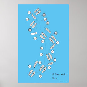 Grundläggande Waltz 18 kliver manar Poster