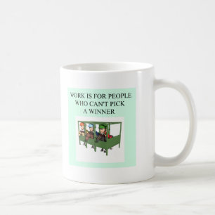 grundlig född upp hästkapplöpningdesign kaffemugg