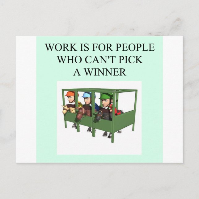 grundlig utformning av tävlan av hästar vykort (Framsida)