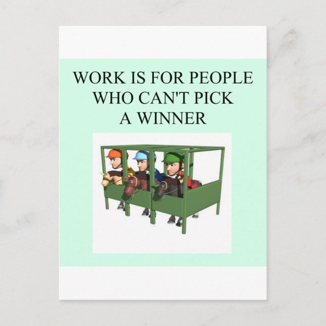 grundlig utformning av tävlan av hästar vykort (Framsida)